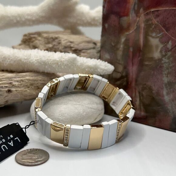 White Gold Bracelet LAUNDRY Shelli Segal $16ea or Bundle 3/$25 - Picture 8 of 9